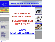 Tablet Screenshot of meditations-uk.com